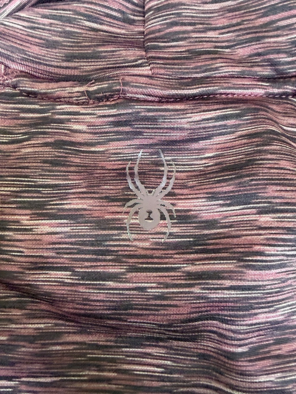 (185)Spyder Pink Space-Dyed Pullover Hoodie - Picture 5 of 6